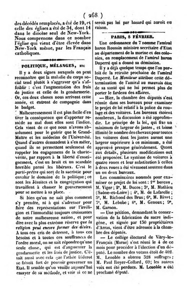 L'ami de la religion journal et revue ecclesiastique, politique et litteraire