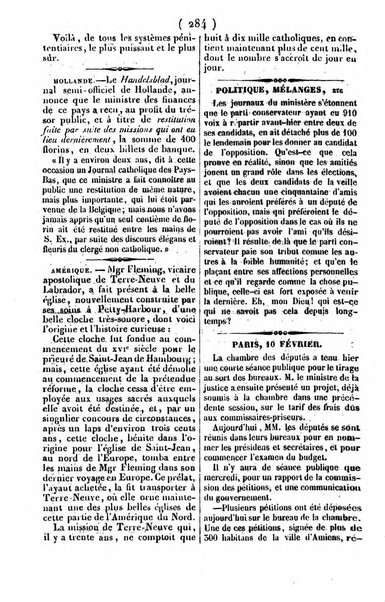 L'ami de la religion journal et revue ecclesiastique, politique et litteraire