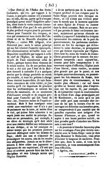 L'ami de la religion journal et revue ecclesiastique, politique et litteraire