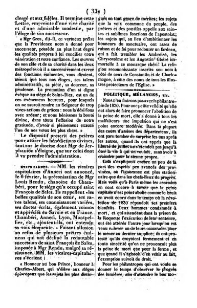 L'ami de la religion journal et revue ecclesiastique, politique et litteraire