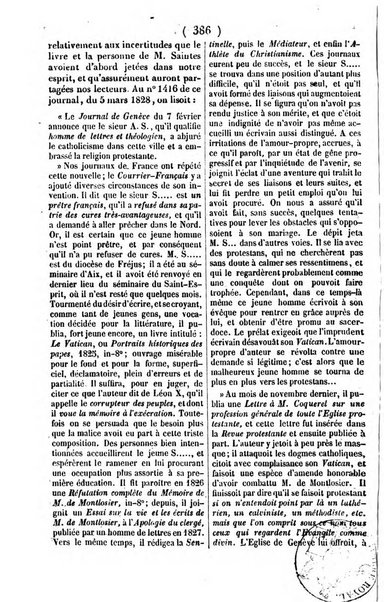 L'ami de la religion journal et revue ecclesiastique, politique et litteraire