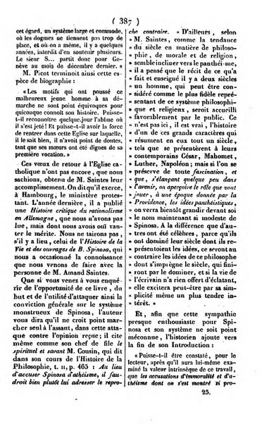 L'ami de la religion journal et revue ecclesiastique, politique et litteraire