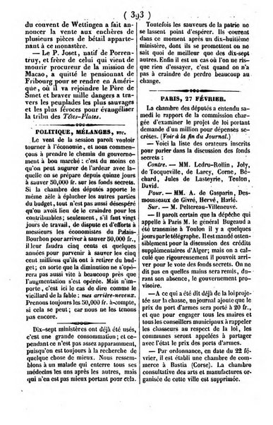 L'ami de la religion journal et revue ecclesiastique, politique et litteraire