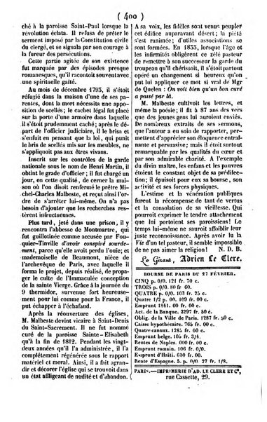 L'ami de la religion journal et revue ecclesiastique, politique et litteraire