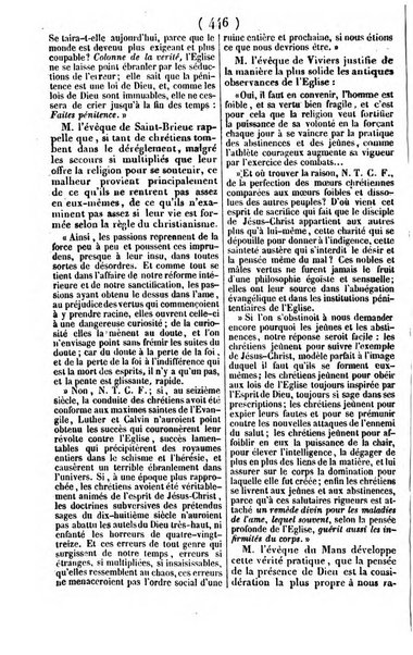 L'ami de la religion journal et revue ecclesiastique, politique et litteraire