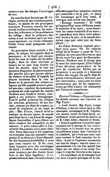 L'ami de la religion journal et revue ecclesiastique, politique et litteraire