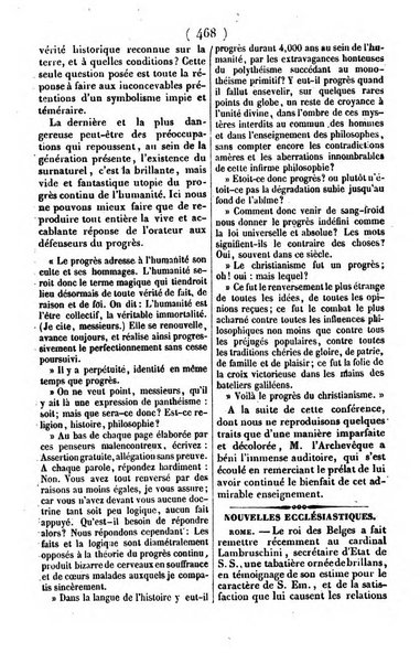 L'ami de la religion journal et revue ecclesiastique, politique et litteraire