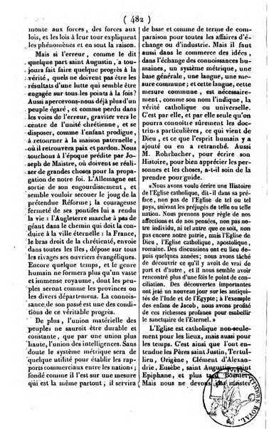 L'ami de la religion journal et revue ecclesiastique, politique et litteraire