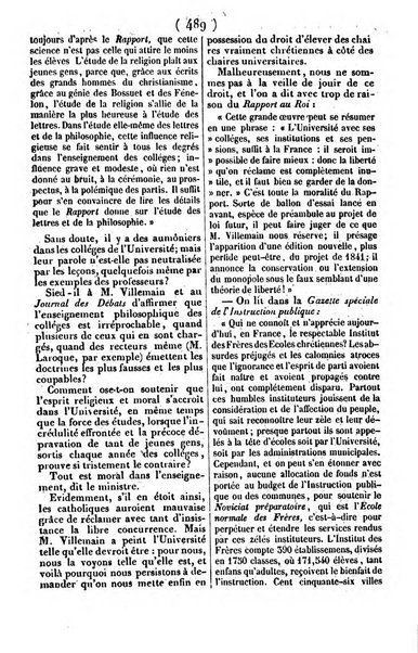 L'ami de la religion journal et revue ecclesiastique, politique et litteraire