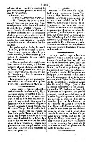 L'ami de la religion journal et revue ecclesiastique, politique et litteraire