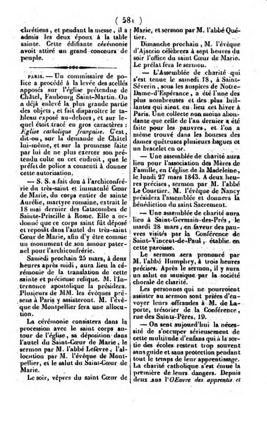 L'ami de la religion journal et revue ecclesiastique, politique et litteraire