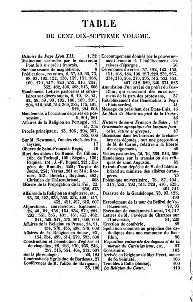 L'ami de la religion journal et revue ecclesiastique, politique et litteraire