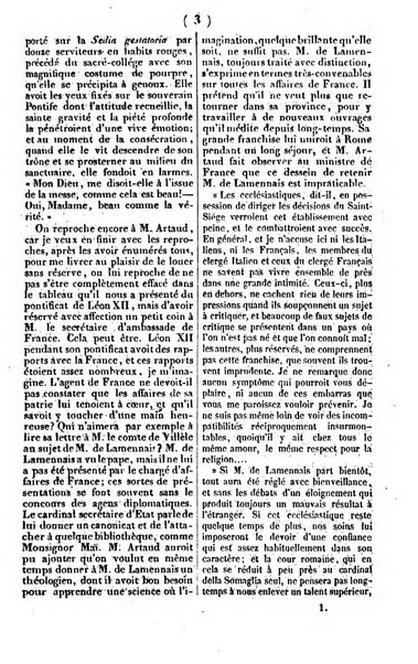 L'ami de la religion journal et revue ecclesiastique, politique et litteraire