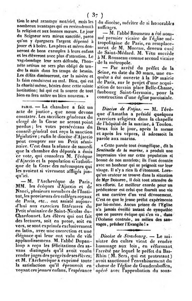 L'ami de la religion journal et revue ecclesiastique, politique et litteraire