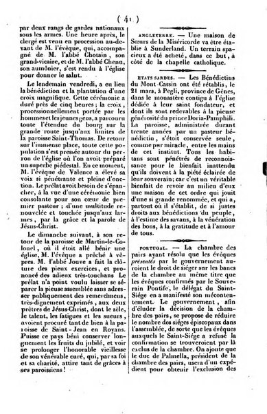 L'ami de la religion journal et revue ecclesiastique, politique et litteraire