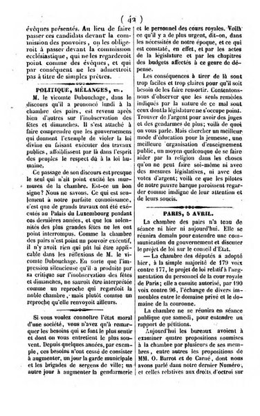 L'ami de la religion journal et revue ecclesiastique, politique et litteraire