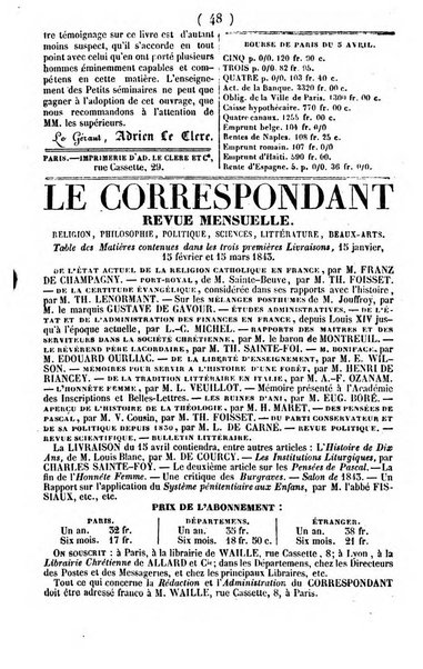 L'ami de la religion journal et revue ecclesiastique, politique et litteraire