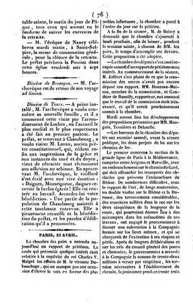 L'ami de la religion journal et revue ecclesiastique, politique et litteraire