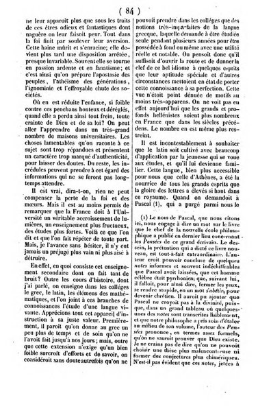 L'ami de la religion journal et revue ecclesiastique, politique et litteraire