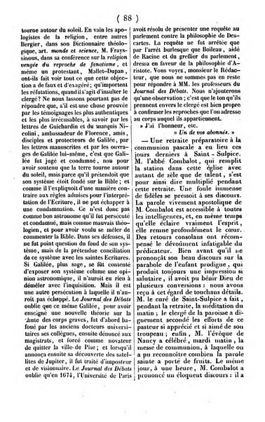 L'ami de la religion journal et revue ecclesiastique, politique et litteraire