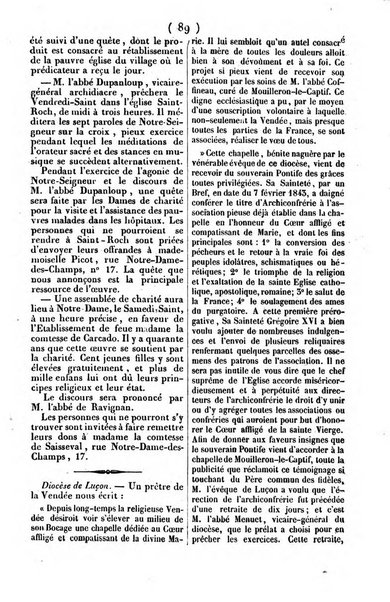 L'ami de la religion journal et revue ecclesiastique, politique et litteraire