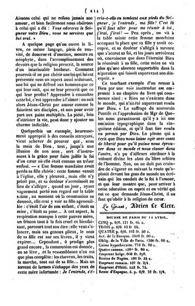 L'ami de la religion journal et revue ecclesiastique, politique et litteraire