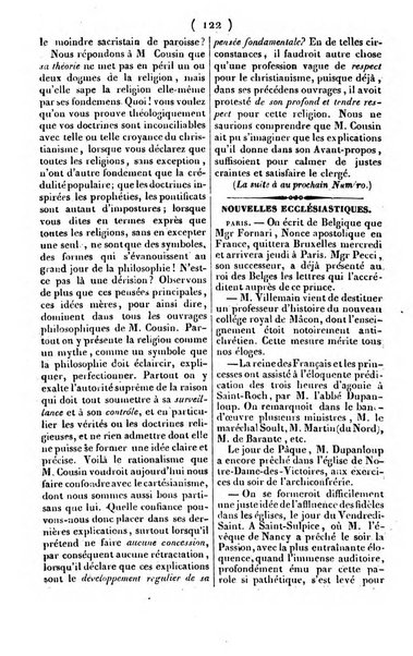 L'ami de la religion journal et revue ecclesiastique, politique et litteraire