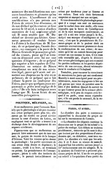 L'ami de la religion journal et revue ecclesiastique, politique et litteraire