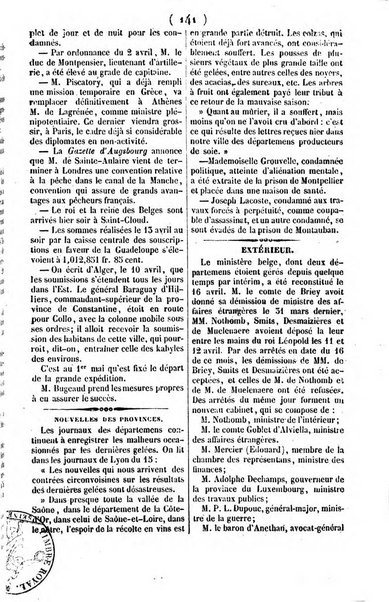 L'ami de la religion journal et revue ecclesiastique, politique et litteraire