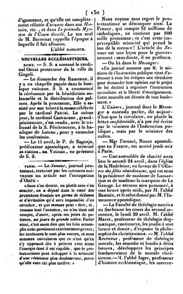 L'ami de la religion journal et revue ecclesiastique, politique et litteraire