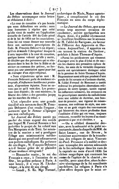 L'ami de la religion journal et revue ecclesiastique, politique et litteraire