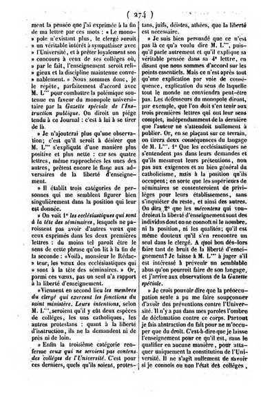 L'ami de la religion journal et revue ecclesiastique, politique et litteraire