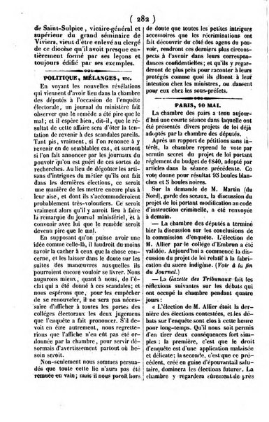 L'ami de la religion journal et revue ecclesiastique, politique et litteraire