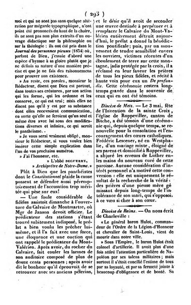 L'ami de la religion journal et revue ecclesiastique, politique et litteraire