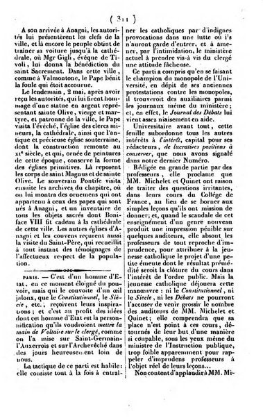 L'ami de la religion journal et revue ecclesiastique, politique et litteraire