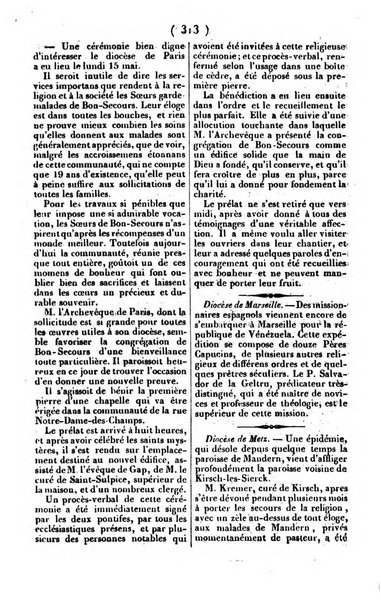 L'ami de la religion journal et revue ecclesiastique, politique et litteraire