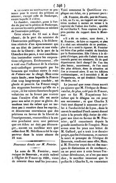 L'ami de la religion journal et revue ecclesiastique, politique et litteraire