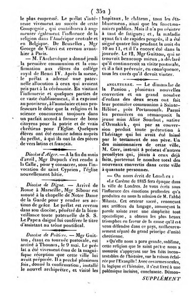 L'ami de la religion journal et revue ecclesiastique, politique et litteraire