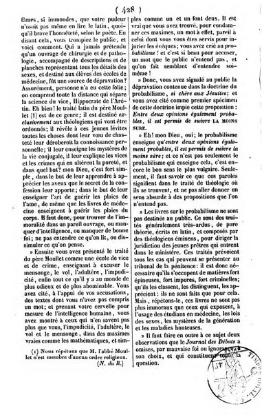 L'ami de la religion journal et revue ecclesiastique, politique et litteraire