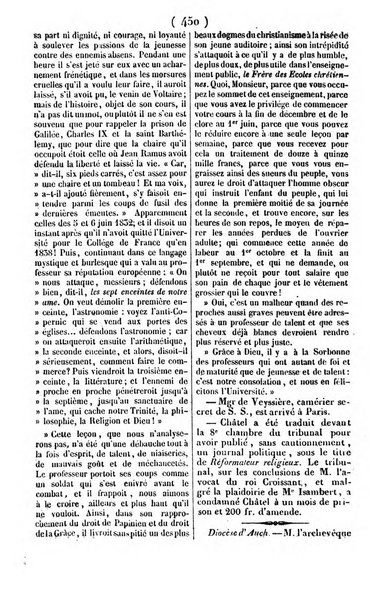 L'ami de la religion journal et revue ecclesiastique, politique et litteraire