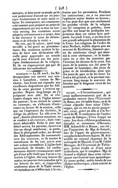 L'ami de la religion journal et revue ecclesiastique, politique et litteraire