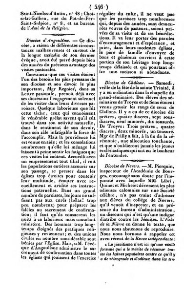 L'ami de la religion journal et revue ecclesiastique, politique et litteraire