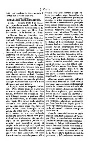 L'ami de la religion journal et revue ecclesiastique, politique et litteraire