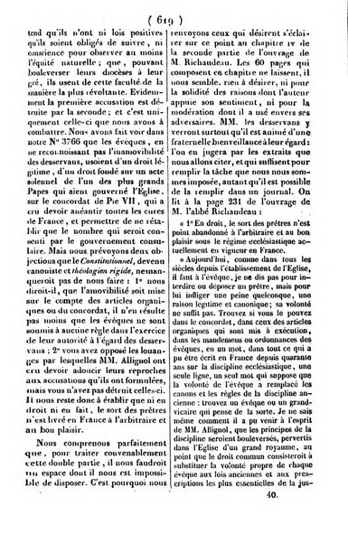 L'ami de la religion journal et revue ecclesiastique, politique et litteraire