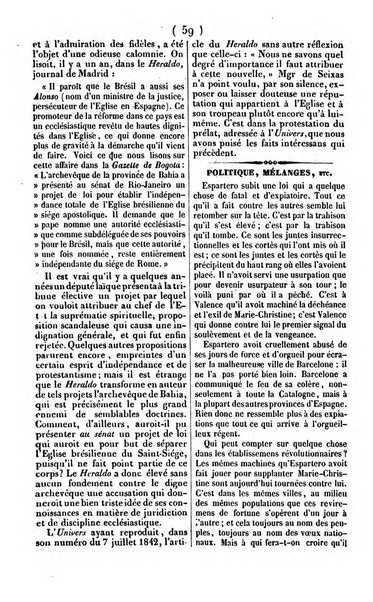 L'ami de la religion journal et revue ecclesiastique, politique et litteraire