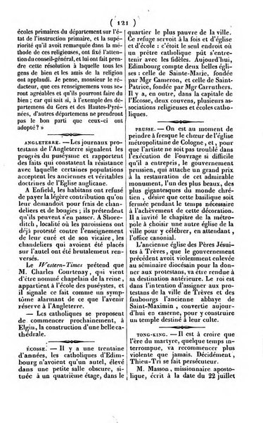 L'ami de la religion journal et revue ecclesiastique, politique et litteraire