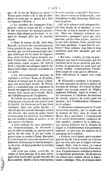 L'ami de la religion journal et revue ecclesiastique, politique et litteraire