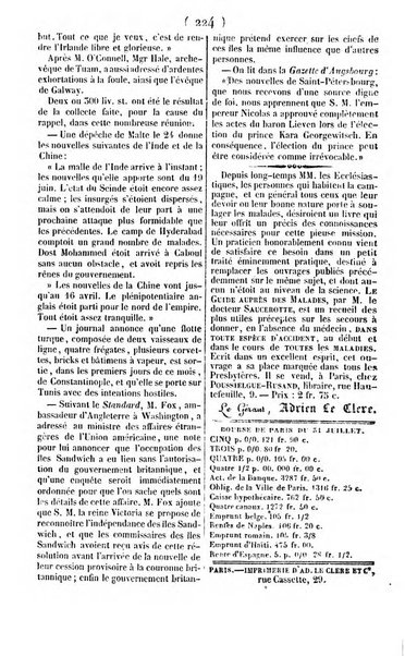 L'ami de la religion journal et revue ecclesiastique, politique et litteraire