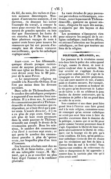 L'ami de la religion journal et revue ecclesiastique, politique et litteraire