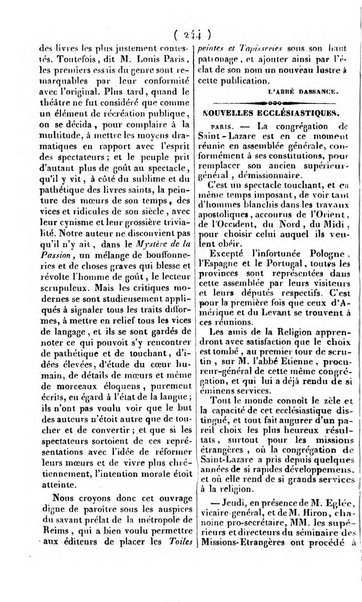 L'ami de la religion journal et revue ecclesiastique, politique et litteraire